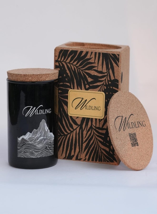 Wildling Wild Bamboo | Bamboo Scented Soy Candle in Long-Lasting Cork Box (Black) - Image 4